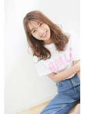 シースルーバング 大人 セミロング20代30代40代50代
