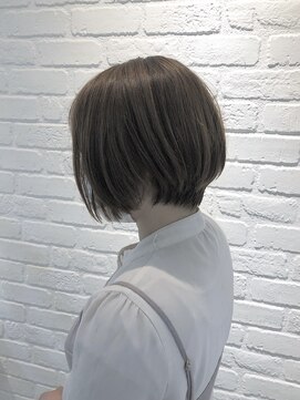 デイジー インデックスヘア 大島店(DAISY index hair) ショートパーマ グレーベージュ ショート大人ボブ ミニショート