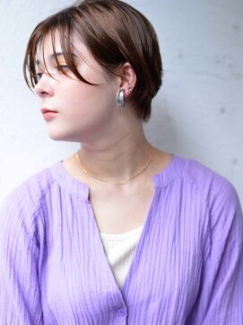 カンナ(Canna) エアリーミディ/ショートパーマ/黒髪/ホワイトアッシュ/TOKIO