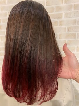 フロー 東中野(Flow) 【ピンクグラデーション・裾バージョン】