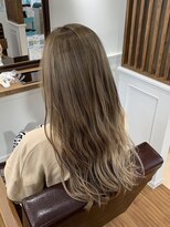 モアナ 逗子(MOANA)&nbsp;【サロンワークスタイル】ケアブリーチ、柔らかベージュ