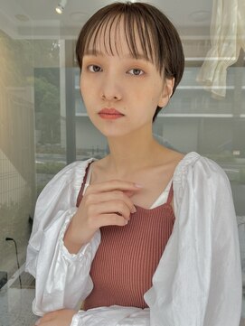 イミ(imi) 大人ショート/ココアベージュ/似合わせカット/髪質改善[登戸]