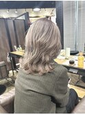 ショコラアッシュ　ヘルシースタイル　ふんわりカール　大人