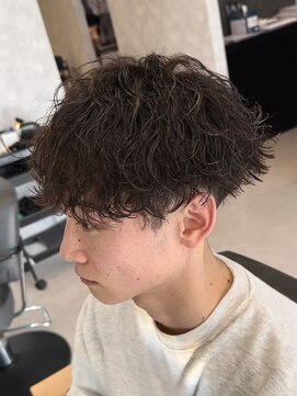 アビー(ABEY) 波巻きスパイラルパーマショートマッシュ