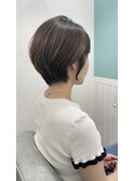 大人可愛い30代40代50ショートボブショート丸みショート