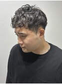 メンズパーマニュアンスパーマ波巻きスパイラルパーマアイブロウ