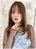 韓国風前髪×レイヤーカット【髪質改善/新宿/レイヤーカット】