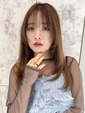 ハローバイシー 仙台(Hello by Sea) 韓国風前髪×レイヤーカット【髪質改善/新宿/レイヤーカット】