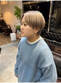 ショート×ミルクティーベージュ