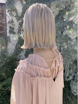 リフデザインラボビオ(riff design labo bio) ミルクティーベージュ/ケアブリーチ/イルミナカラー/ブロンド/