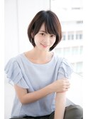 シルエットがきれいな大人ボブ/ひし形/レイヤー/脱白髪染め