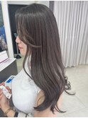 ツヤ髪ロング×ダークブラウン×髪質改善
