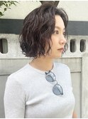 ボブパーマ/パーマボブ/くせ毛パーマ/デザインパーマ/ボブ/柏