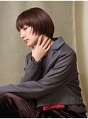 大人の丸みボブ　顔まわりレイヤーでデザインを