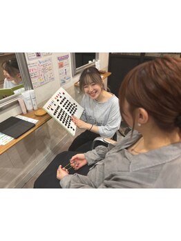 一人一人に寄り添う丁寧なカウンセリングで、あなたの魅力を引き出します！自宅でのスタイリングも簡単に☆