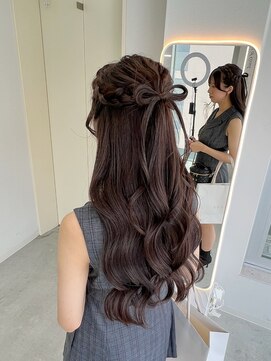 エイム(AiM) ハーフアップ/アップヘア/ローポニー/結婚式ヘアセット