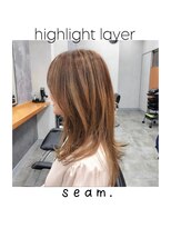 シーム(seam.)&nbsp;太めハイライトのレイヤー