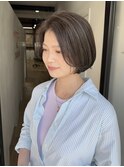 ショートボブハイライトレイヤーカットヘアセット髪質改善天文館