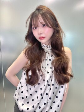 リリー(Lilley) マロンベージュ×小顔レイヤー×韓国風巻き×髪質改善