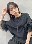 【中西里美】黒髪ボブ/外ハネボブ/ワイドバング/町田