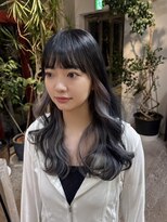 ヲタク(wotaku.)&nbsp;インナーカラーイヤリングカラーデザインカラーブリーチ韓国ヘア