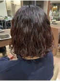 盛岡駅レディースパーマショートパーマコテ巻き風パーマ30代40代