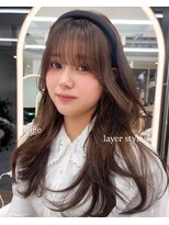 ロンドルピナス 小倉(Lond Lupinus) ミディアムヘア暗めカラー/デザインカラー/フェイスフレーミング