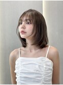 ◯ オリーブグレー/韓国/レイヤーカット/髪質改善/縮毛矯正/札幌