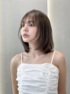 ロンドリゼル 札幌(Lond RiseL) ◯ オリーブグレー/韓国/レイヤーカット/髪質改善/縮毛矯正/札幌