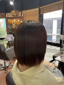 ロッソバイアルター 鎌取(ROSSO by aL-ter) 【ハイライト/くびれヘア/アプリコットオレンジ】千葉香奈