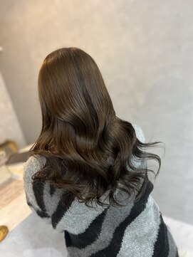 シャルム バイ アローズ 久留米店(CHARM BY AROSE) ブリーチなしWカラー透明感/オリーブベージュカラー