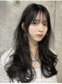 髪質改善レイヤーカット前髪カット顔周りレイヤー暗めカラー銀座
