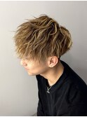 束感ハイライトツイストスパイラルショート［下北沢/men's］