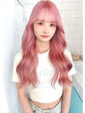 フウ(fuh) ピンク/ペールピンク/ピンクベージュ/ハイトーン/ダブルカラー