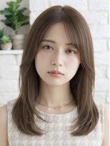 アイスバーグ ウェスト 清澄白河(eyesburg W/est)&nbsp;前髪なしレイヤーセミロングベージュカラー