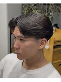 ラフカール　ニュアンスパーマ　リバースセンターパート　メンズ