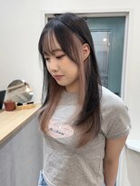 hyon myon/RISEbyREVO 綾瀬店【ヒョンミョン】&nbsp;ハッシュカット/デザインカラー/グレージュ[綾瀬駅/韓国ヘア]