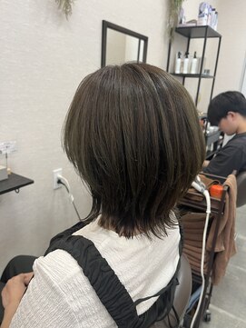 バセット バイ アルター 鎌取店(basset by aL-ter) ハッシュカット/グレージュ/デザインカラー/鎌取