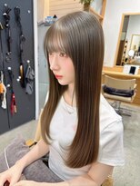 ユアーズヘア 仲町台店(youres hair)&nbsp;髪質改善トリートメントで叶う美髪ストレート　艶髪　前髪