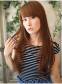 大人可愛い/ショコラアッシュ/ヘルシースタイル/ふんわりカール