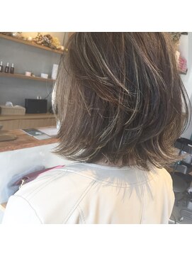 ミクロ(Micro) 【Micro】品のある3Dハイライト×外ハネボブ