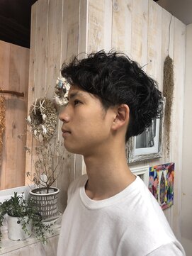 リトルキュー(little cue) 無造作マッシュパーマ
