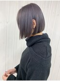 【 LIV OSAKA 】イルミナカラー__ボブ_ラベンダーグレージュ