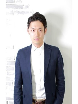 エスヘアー 名古屋 金山(es hair) 無造作メンズベリーショート☆ツーブロックアッシュブラウン