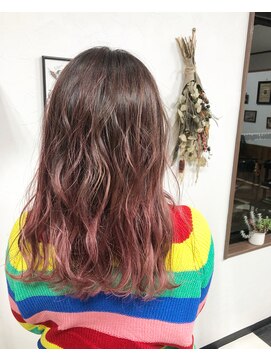 ヘアーデザインサロン スワッグ(Hair design salon SWAG) ピンクバレイヤージュ