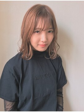 ビードロ 吉祥寺店(vi dro) ミディアムブランジュにインナーブロンド♪