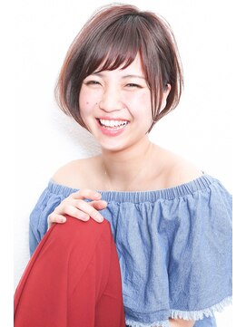 モニカ 西宮北口(Monica) 大人かわいいグレージュ小顔ナチュラルショートボブ