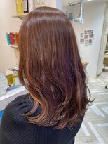 シー バイ ロンド 新宿(Sea by Lond)&nbsp;【藤原三知代】セミウェットウェーブオレンジカラー