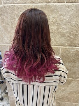 シャンティ 平岸店(Shanti) ○グラデーション/ビビットピンク/派手髪　菅野裕太○