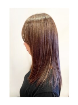 カーサインフィニテイ Hair Design caRsa INFINITY ハイライト　レイヤーカット　ロング